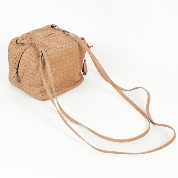 Bottega Veneta Light Brown Intrecciato Leather Box Bag - Picture 6 of 13